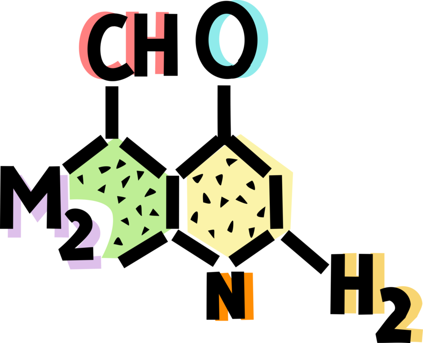 Vector Illustration of Chemistry Structural Formula of Chemical Compound