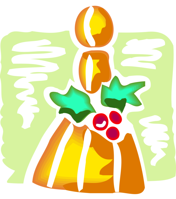 Vector Illustration of Festive Season Christmas Krampus Decoration Straw Yule Broom Ornament