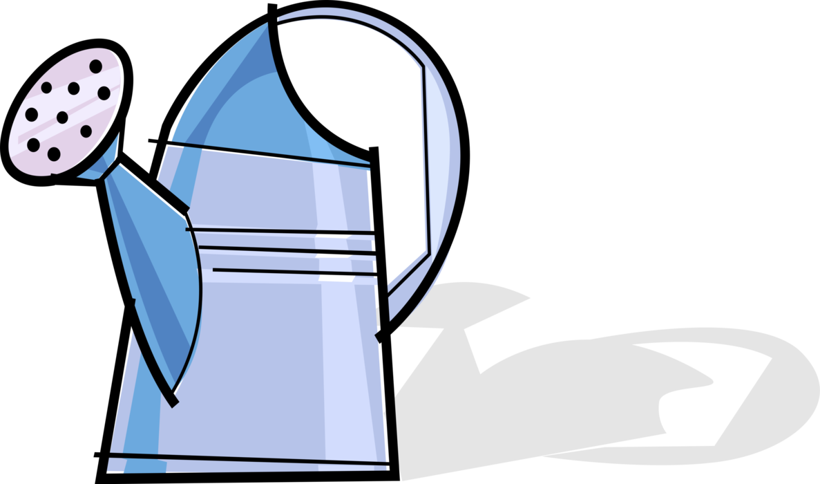 Vector Illustration of Watering Can or Watering Pot Portable Container to Water Garden Plants