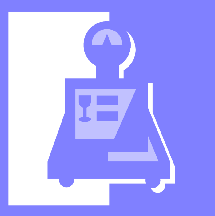 Vector Illustration of Post Office Postal Scale Weighs Package to Determine Postage for Delivery