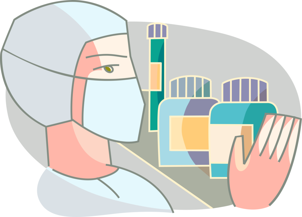 Vector Illustration of Pharmaceutical Industry Discovers, Develops, Produces Drugs or Pharmaceuticals as Medications