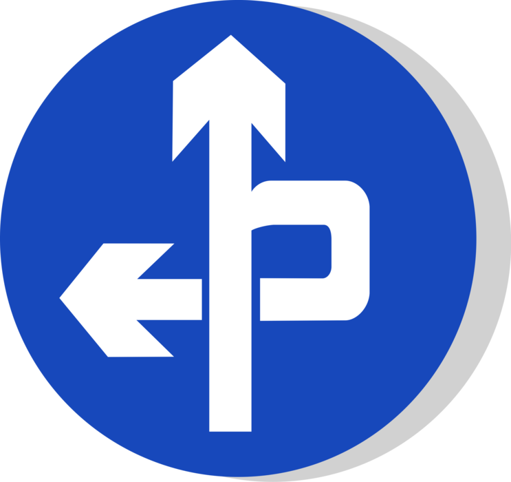 Vector Illustration of European Union EU Traffic Highway Road Sign