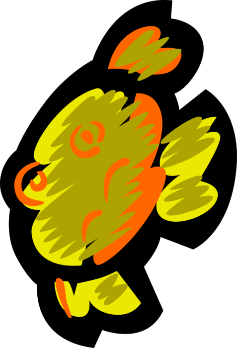 Vector Illustration of Marine Aquatic Tropical Fish