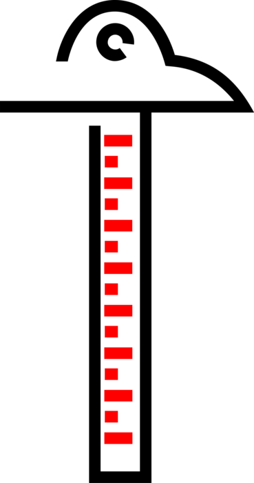 Vector Illustration of T-square Technical Drawing Instrument used by Draftsmen on Drafting Table