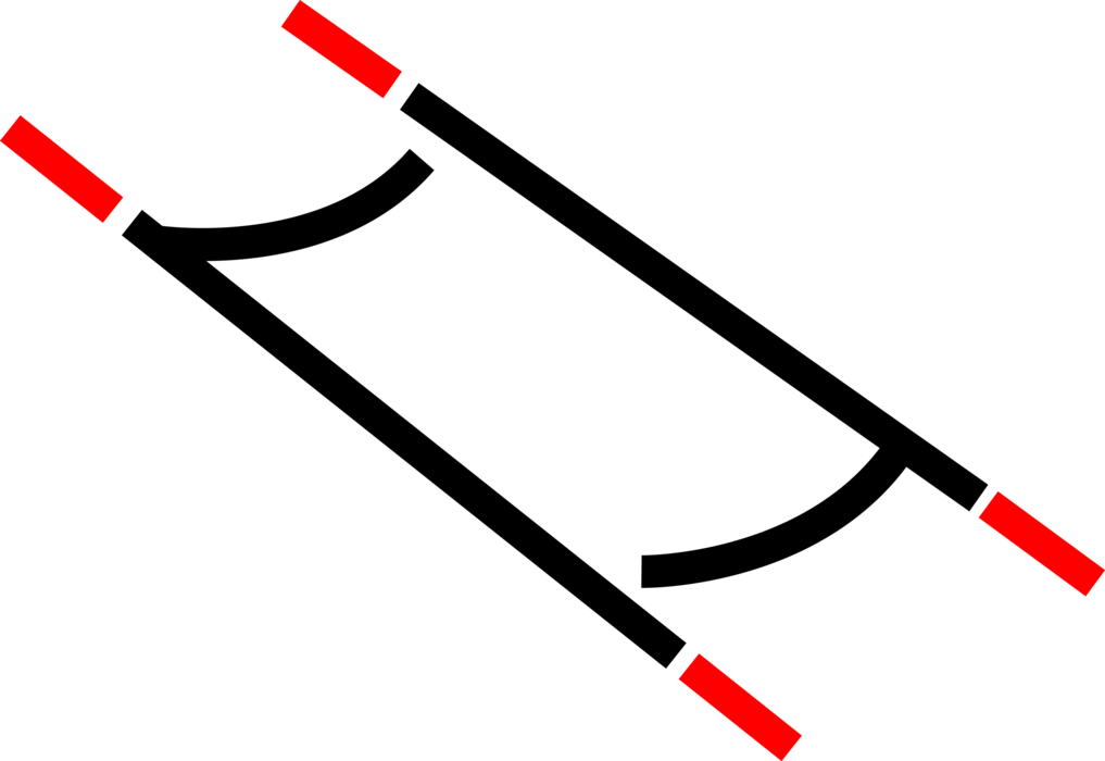 Vector Illustration of Hospital Stretcher Apparatus for Moving and Transporting Patients