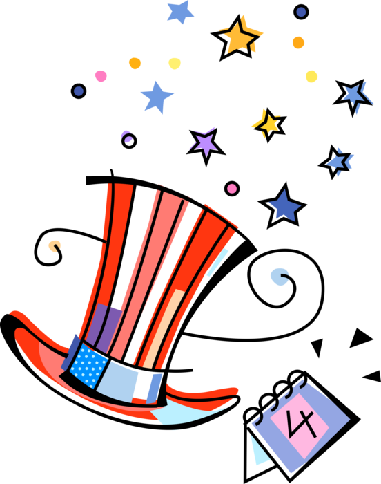 Vector Illustration of Independence Day 4th of July Uncle Sam National Personification of American Government