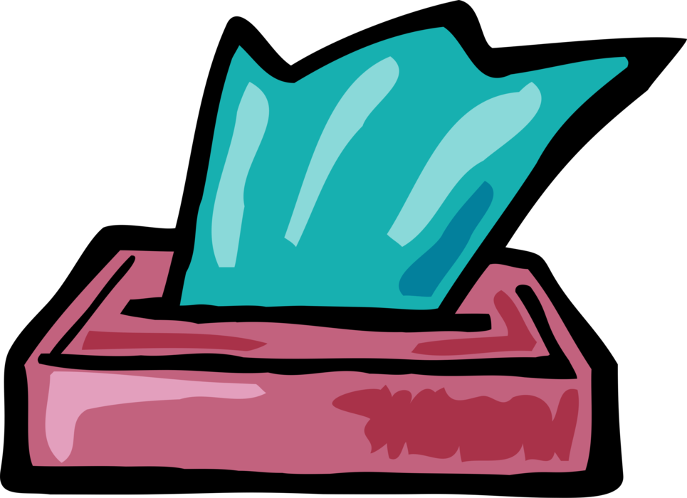 Vector Illustration of Box of Kleenex Facial Tissue