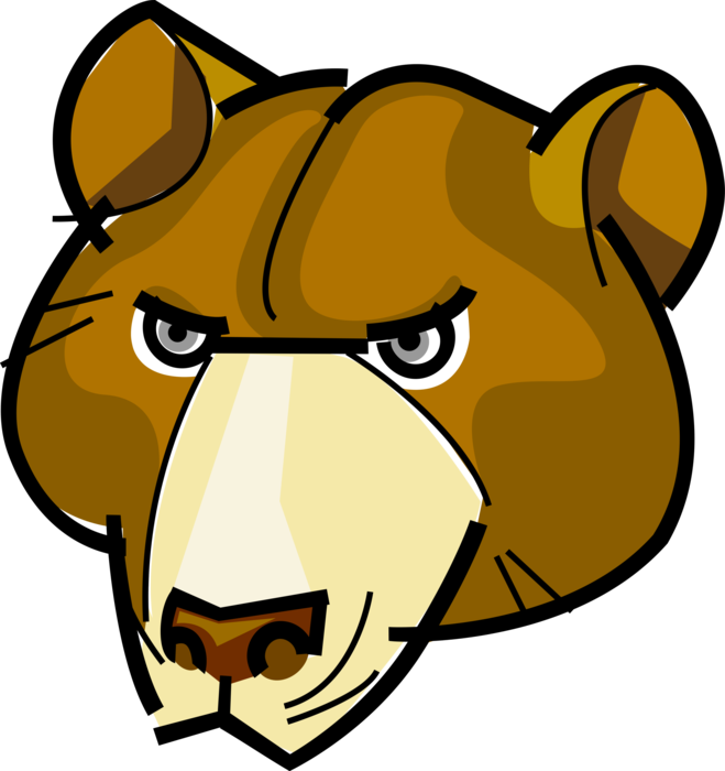 Vector Illustration of Financial Stock Market Brown Bear Represents Bear Market Encouraging Selling on Wall Street