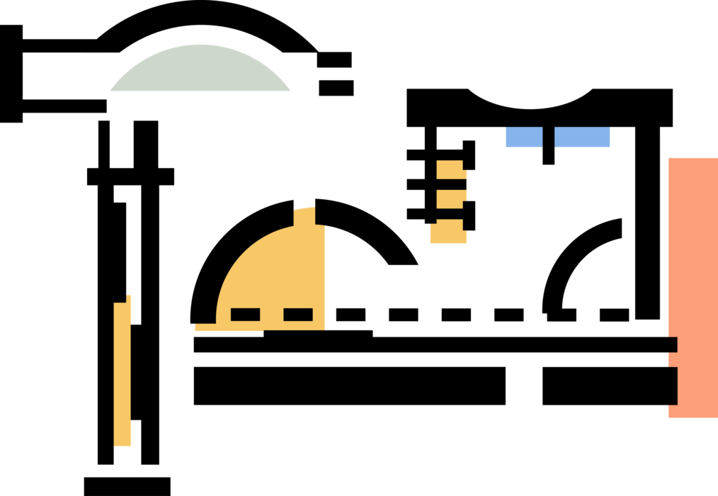 Vector Illustration of Cobbler and Shoe Repair Hammer and Boot Footwear