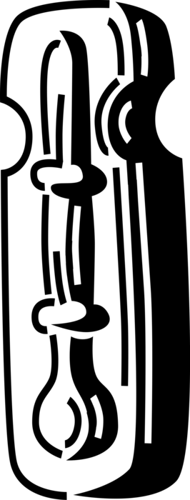 Vector Illustration of Thermometer for Measuring Air Temperature Gradient