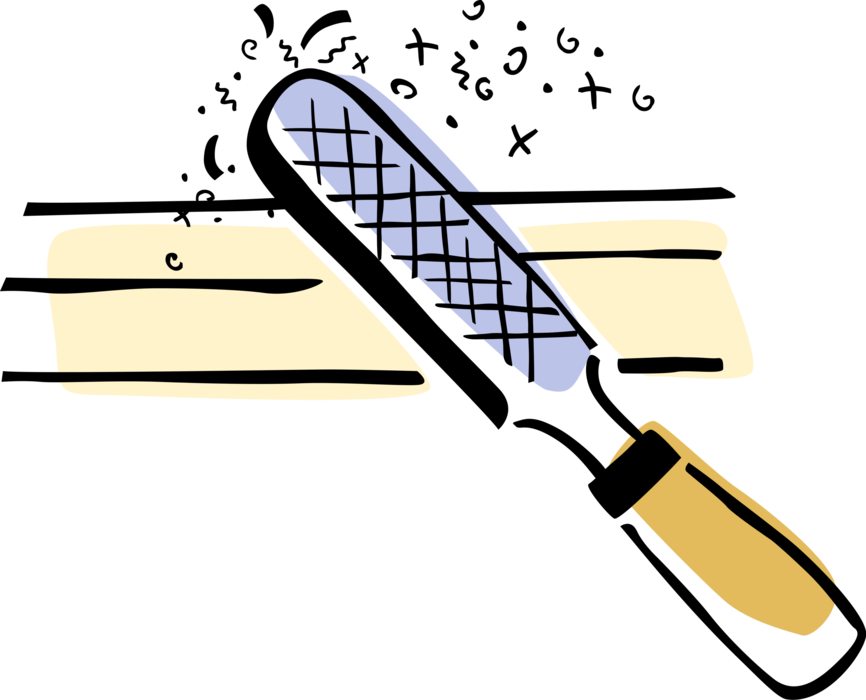 Vector Illustration of Metalworking or Woodworking File Tool