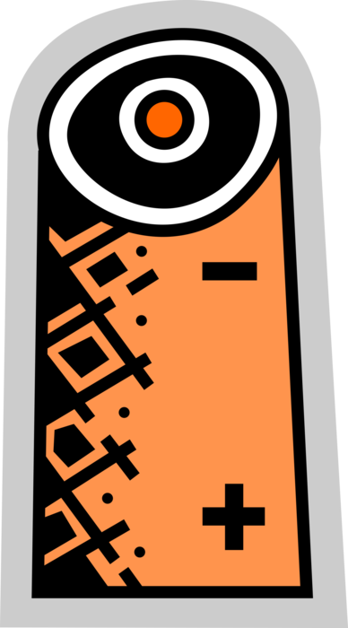 Vector Illustration of Electrical Energy Power Source Batteries