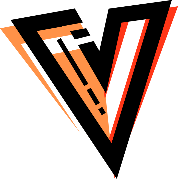 Vector Illustration of Downward Pointing Arrow Symbol