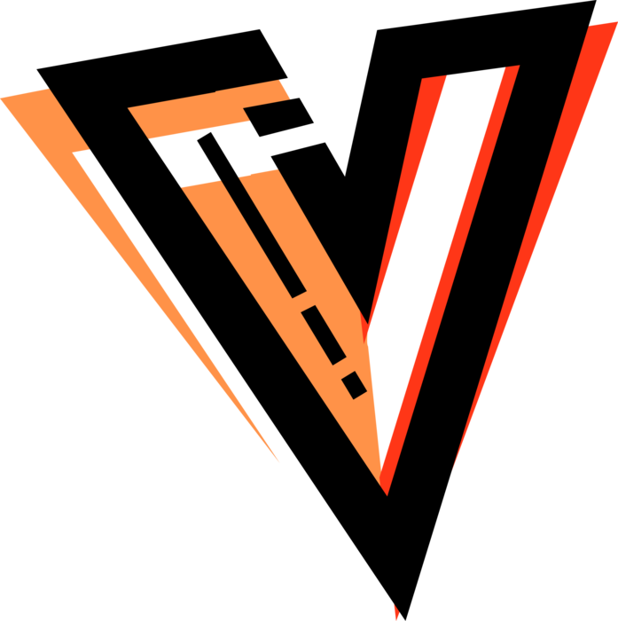 Vector Illustration of Downward Pointing Arrow Symbol