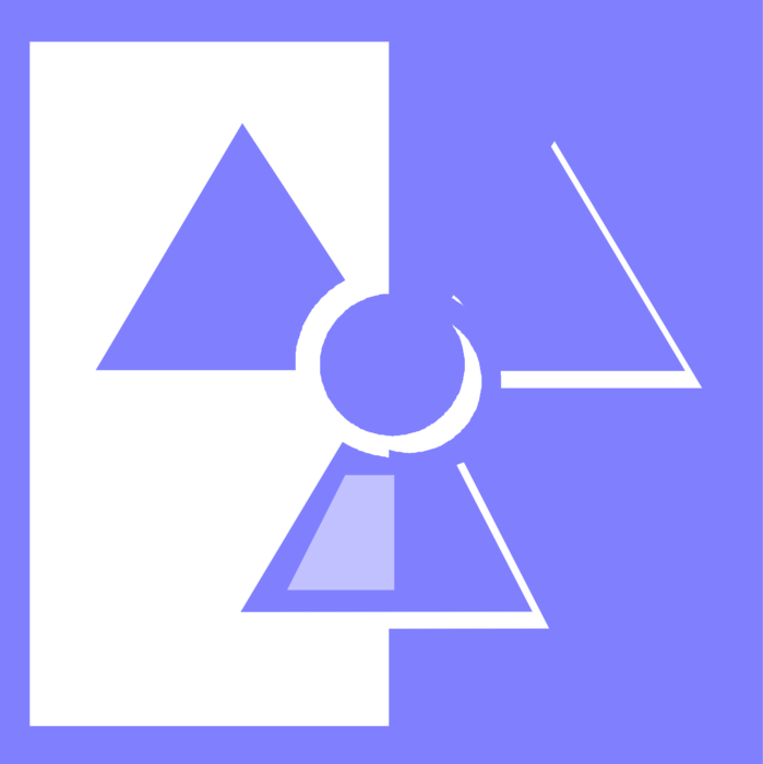 Vector Illustration of Nuclear Fallout Radioactive Radiation Symbol