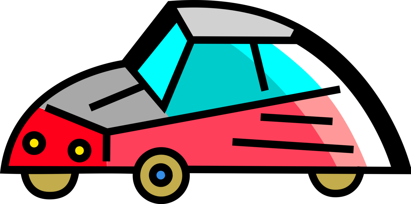 Vector Illustration of Family Automobile Motor Vehicle Car