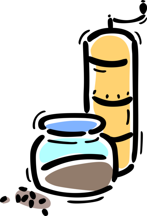 Vector Illustration of Pepper Grinder Peppermill