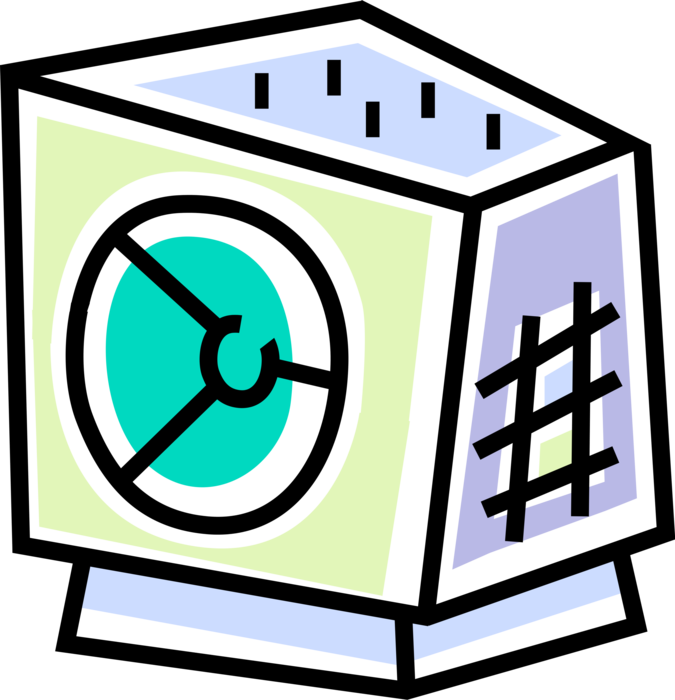 Vector Illustration of Secure Bank Vault or Safe Strongbox Stores Valuables and Money also Protects Against Theft or Damage