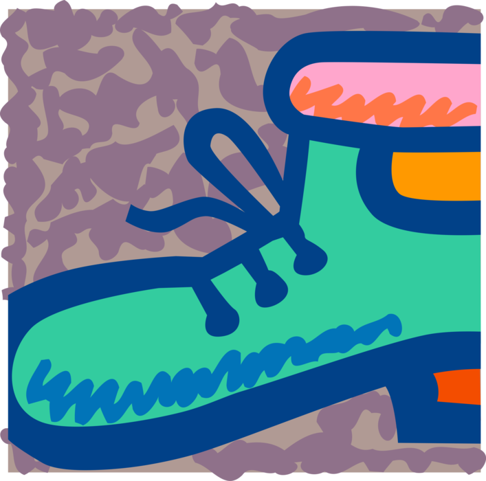 Vector Illustration of Construction Safety Work Boots Footwear