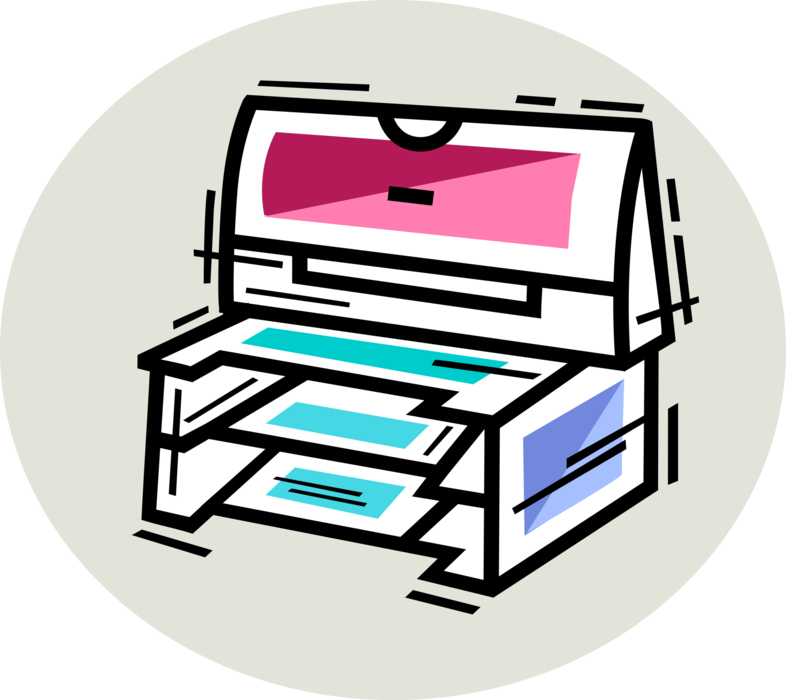 Vector Illustration of Briefcase or Attaché Portfolio Case Carries Documents with In-Basket or In-Box Holds Incoming Documents