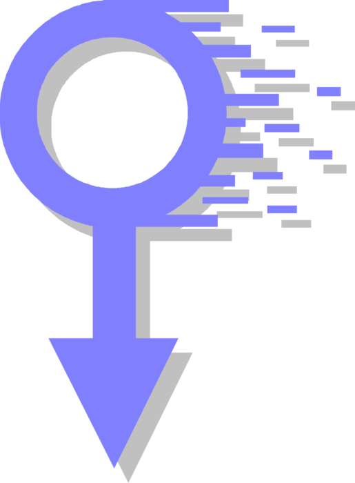 Vector Illustration of Male Sex Gender Mars Symbol