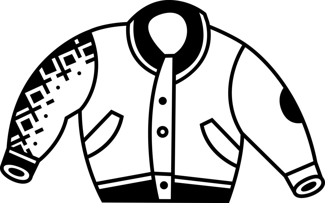Vector Illustration of Clothing Apparel Garment Coat Jacket