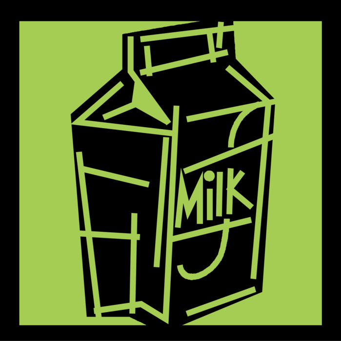 Vector Illustration of Carton of Fresh Dairy Milk