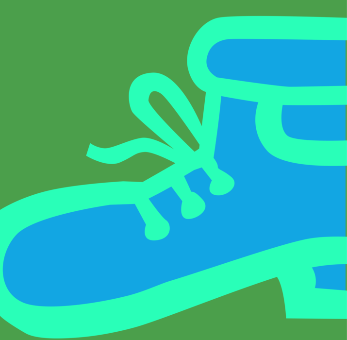 Vector Illustration of Construction Safety Work Boots Footwear