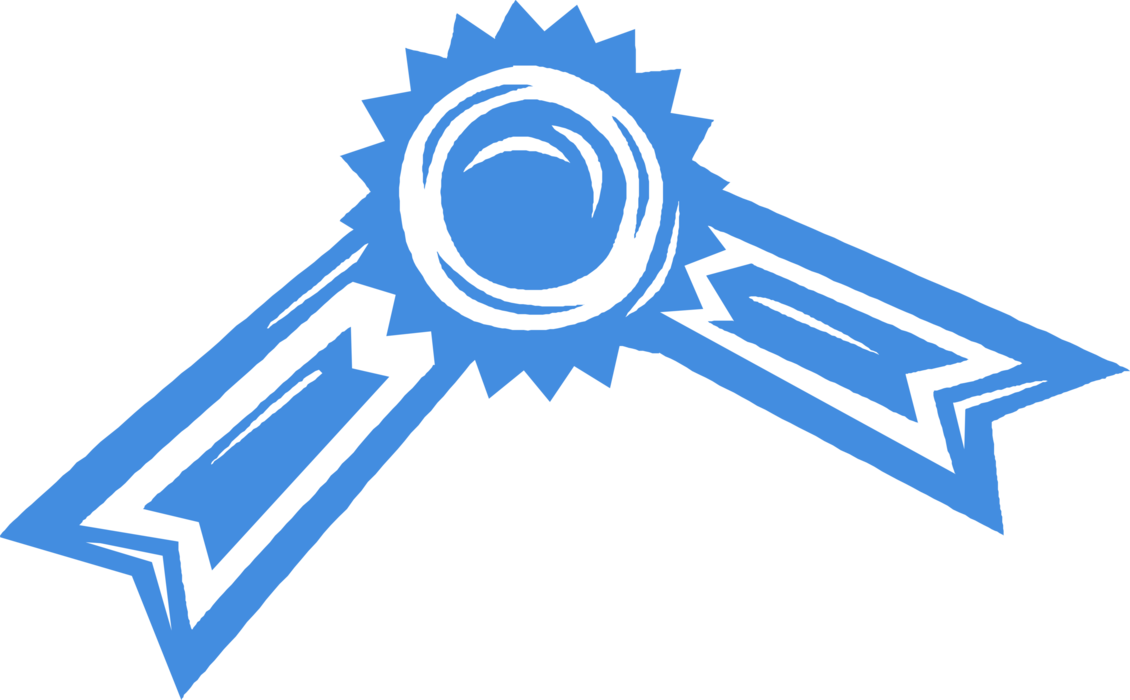 Vector Illustration of Corporate Certificate Ribbon Seal