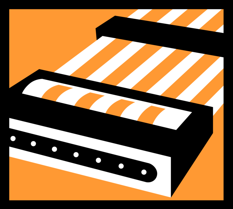 Vector Illustration of Information Technology Computer Peripheral Cable Connectors