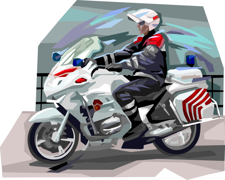 Vector Illustration of French Police Militarie, Law Enforcement of France