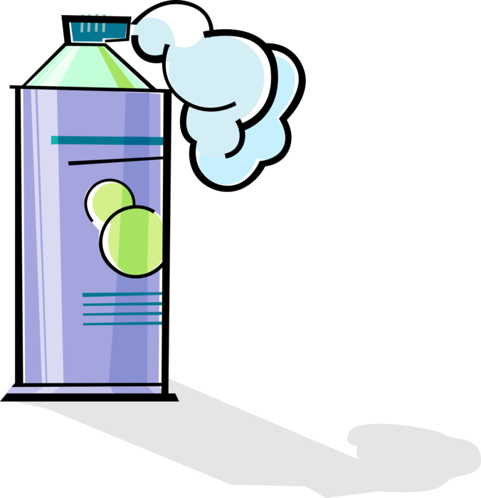 Vector Illustration of Shaving Cream or Shaving Foam Facilitates Shaving