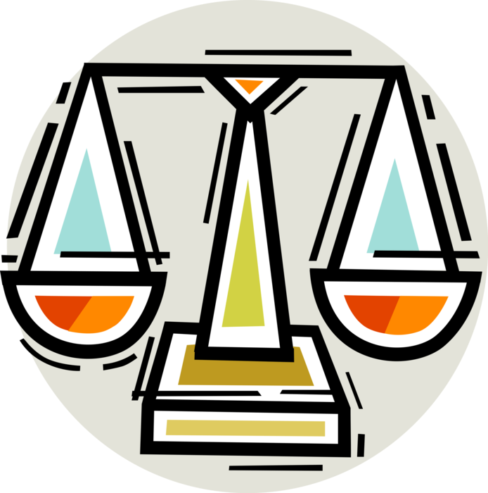 Vector Illustration of Weighing Scales Force-Measuring Devices for Weight Measurement