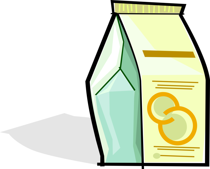 Vector Illustration of Carton of Fruit Juice
