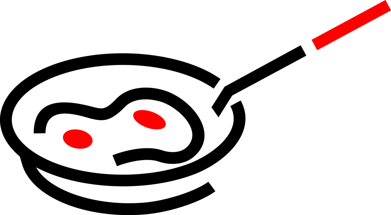 Vector Illustration of Frying Pan, Frypan or Skillet Pan for Frying, Searing and Browning Foods with Eggs