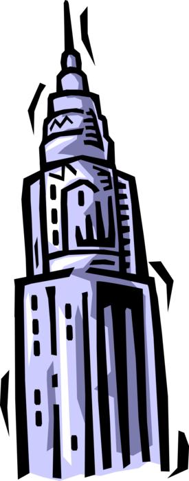 Vector Illustration of Business Office Tower Skyscraper Building