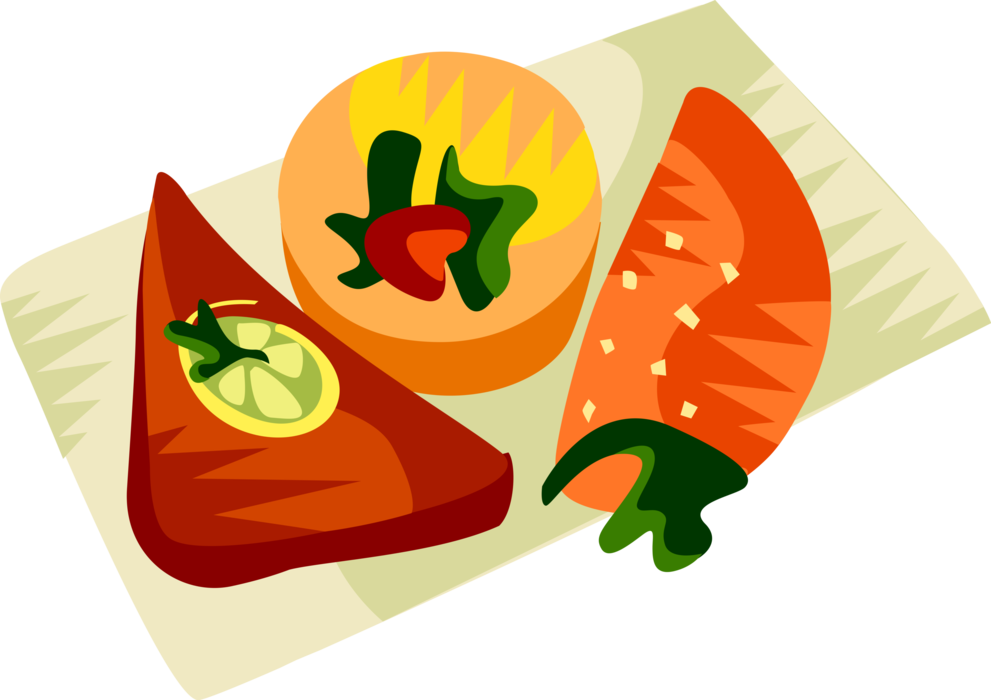 Vector Illustration of Empadinha, Brazilian Cuisine Meat Filled Pastry Pie