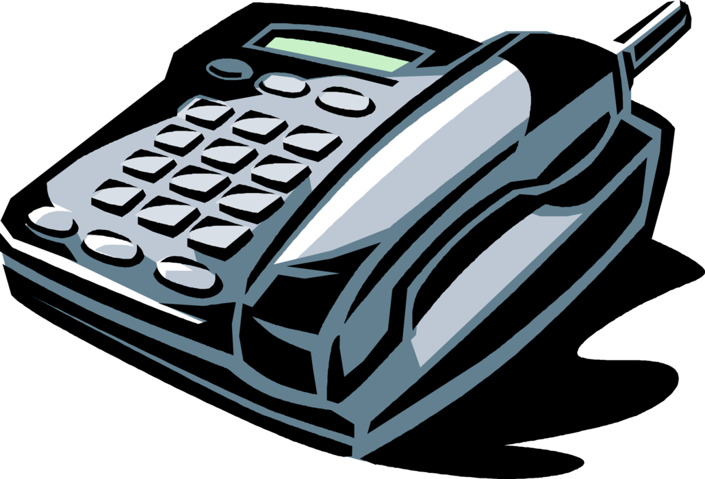 Vector Illustration of Mobile Smartphone Phone Telephone Makes and Receives Calls Over Radio Frequency Carrier