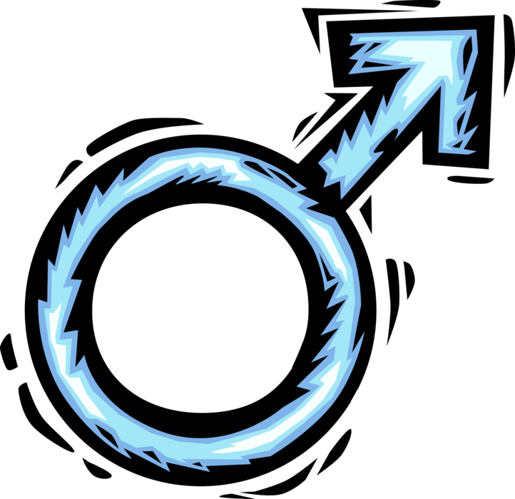 Vector Illustration of Male Sex Gender Mars Symbol