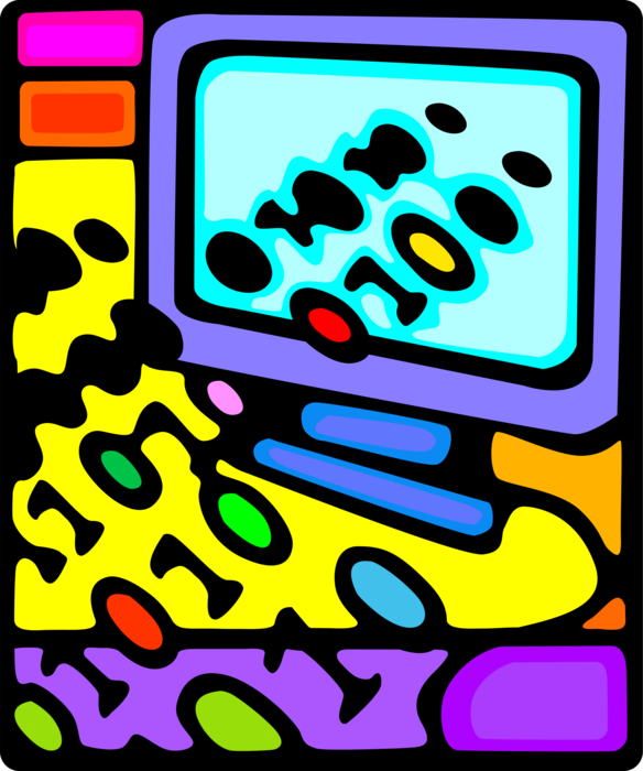 Vector Illustration of Computer Software Programming Binary Code Data Transmission