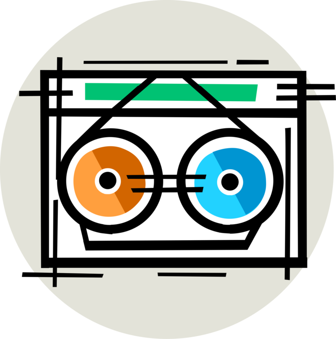 Vector Illustration of Computer Backup System Storage Media Disk