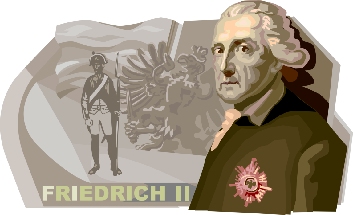 Vector Illustration of Frederick the Great, King of Prussia