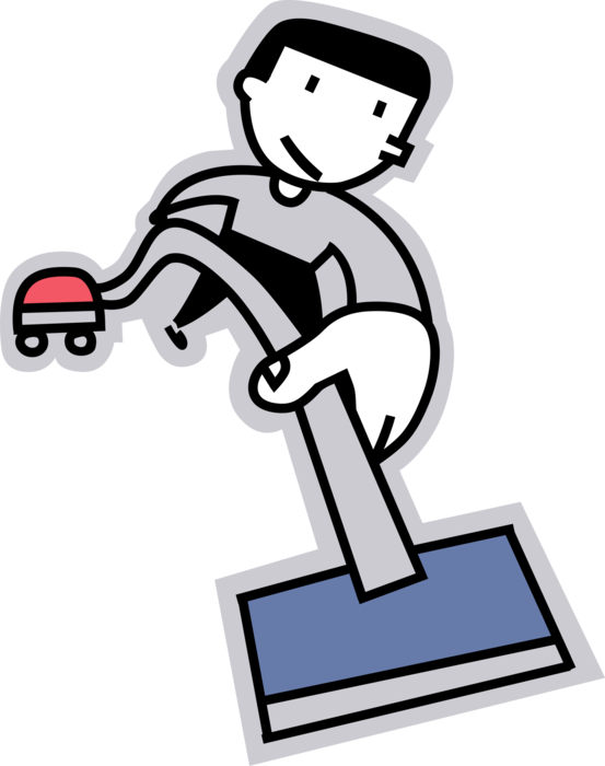 Vector Illustration of Carpet Cleaner Uses Steam Cleaning Industrial Vacuum Process to Clean Carpets