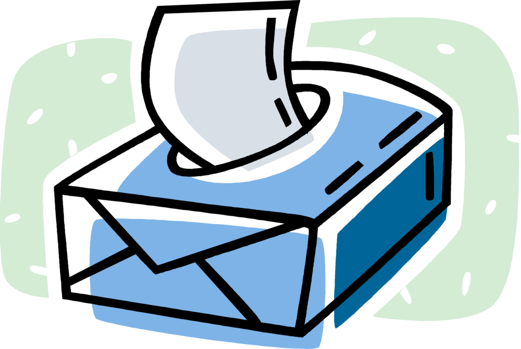 Vector Illustration of Box of Kleenex Facial Tissue