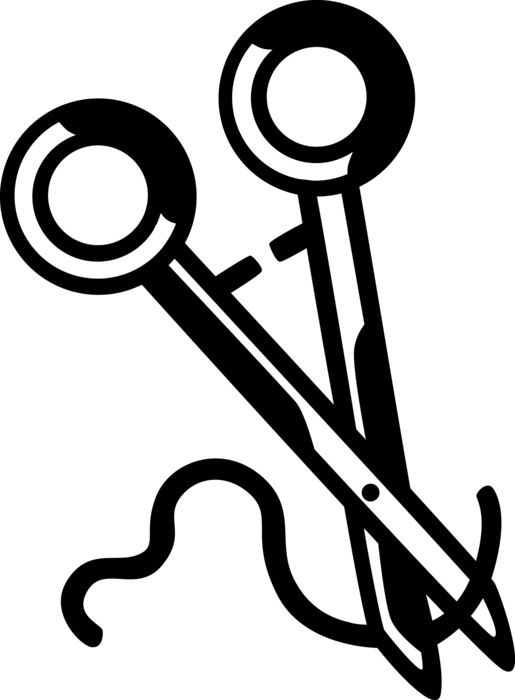 Vector Illustration of Surgical Suture Stitch used by Doctors and Surgeons Holds Tissue Together