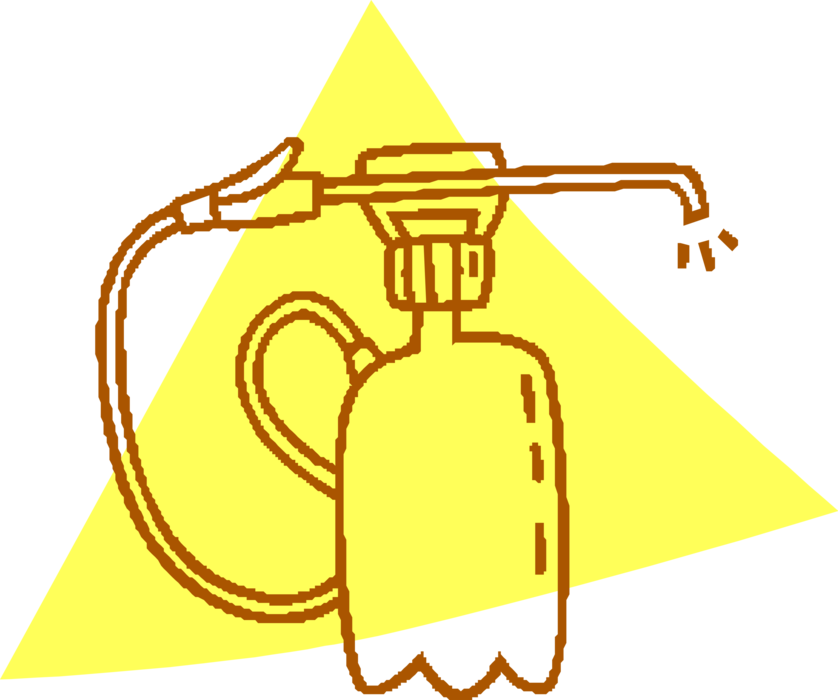 Vector Illustration of Extermination Equipment Pesticide Spray