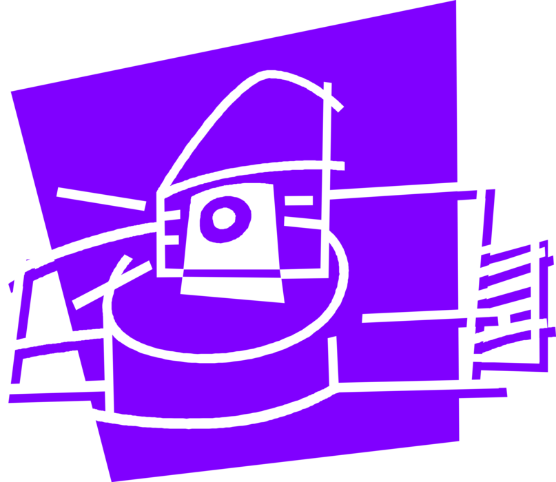 Vector Illustration of Computer Printer Peripheral Document Printing Device