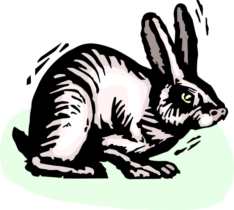 Vector Illustration of Small Mammal Rabbit Hare Bunny