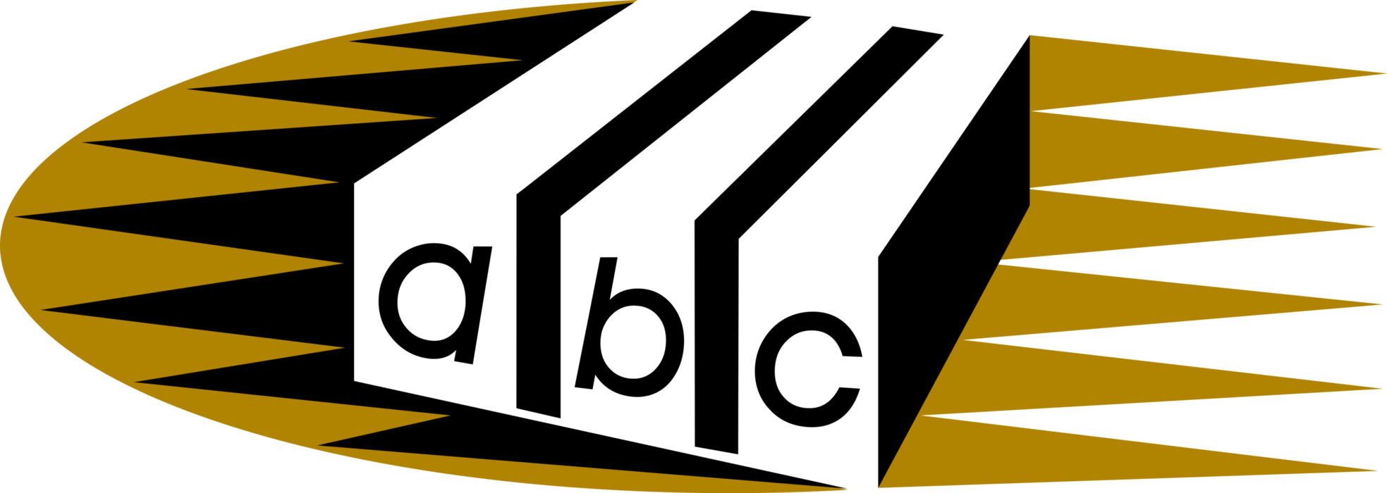 Vector Illustration of Movable Type Typesetting Alphabet Letters