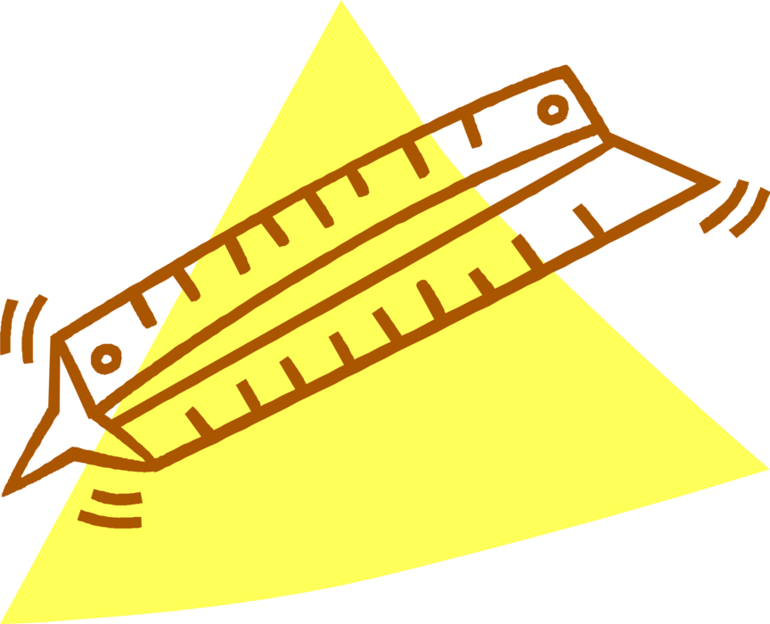 Vector Illustration of Ruler with Linear-Measurement Markings